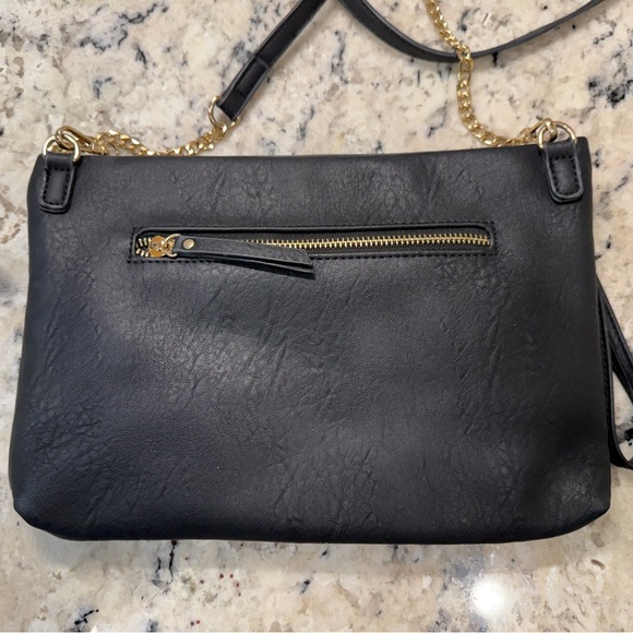 MMS Design Studio EUC Black Woven Leather Crossbody - Picture 2 of 6